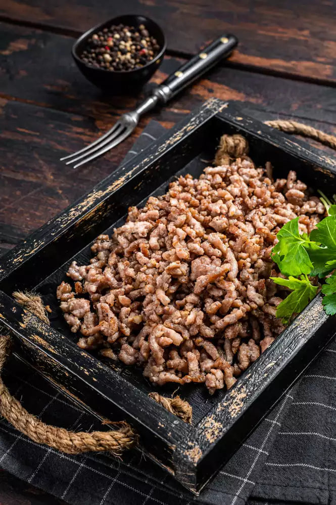 Dehydrated Ground Beef (also bison, venison, turkey, or chicken) | Commercial Dehydrators