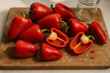 Homemade Paprika from Sweet Red Peppers
