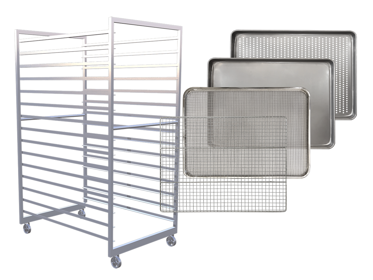 1 Trolley / 30 - 60 Tray / 8.8 - 17.7m² Total tray area